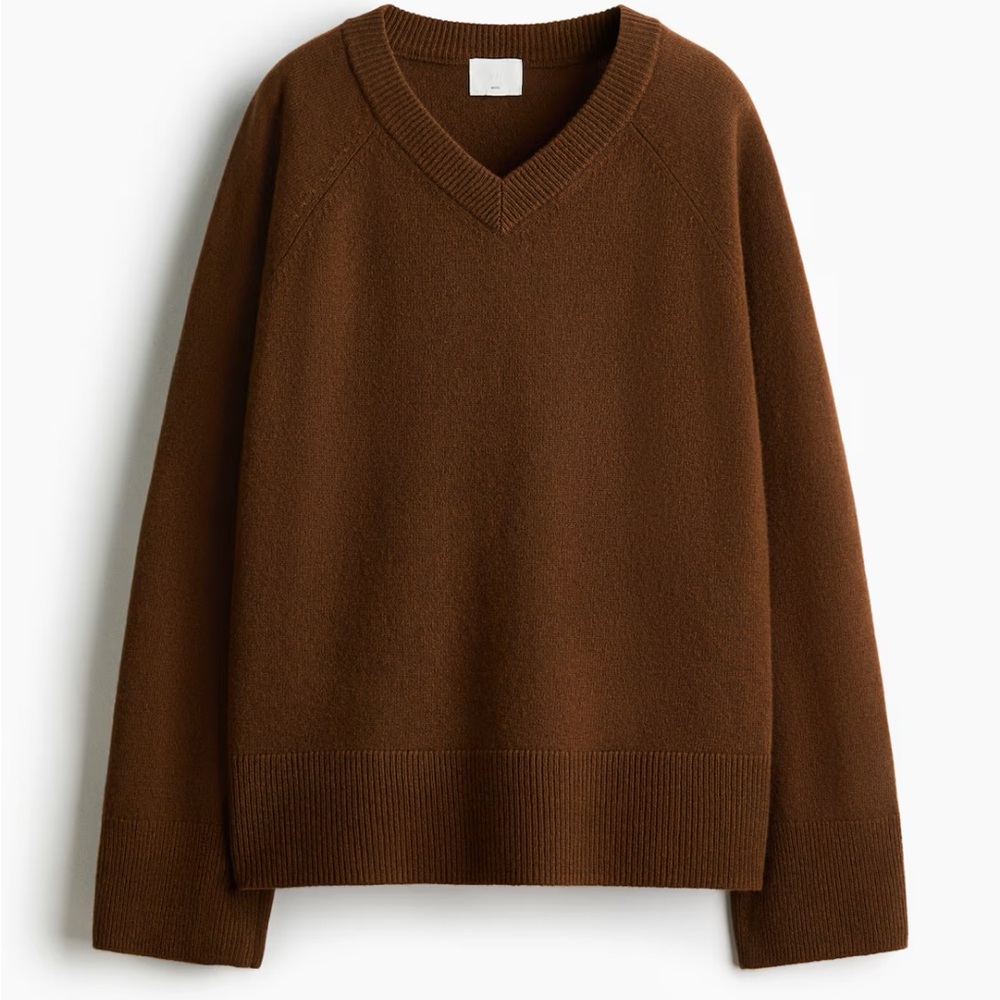 100% Wool Brown Sweater NWT